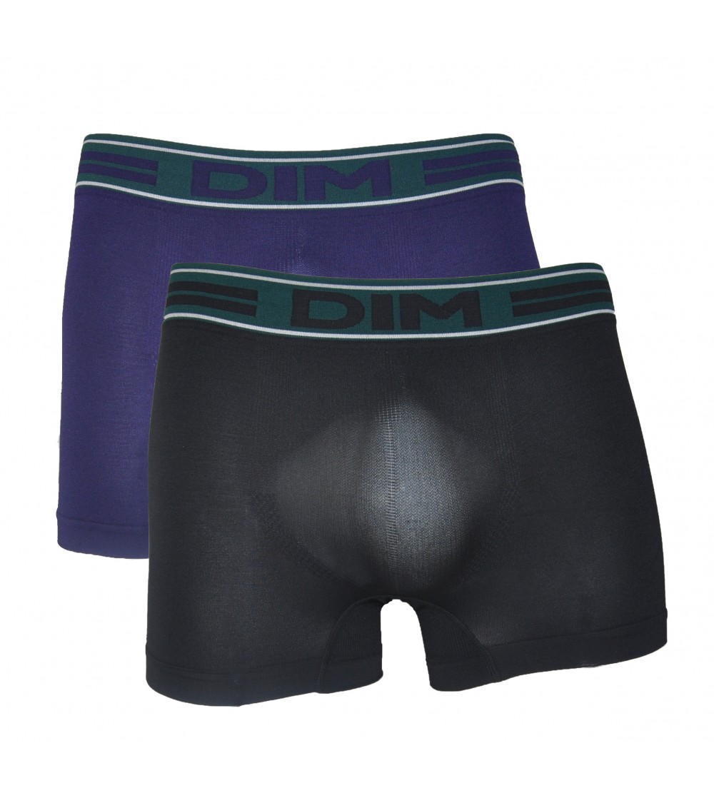 Seamless Mens boxer Underwear DIM ANATOMIC microfibre Trunks pack x 2